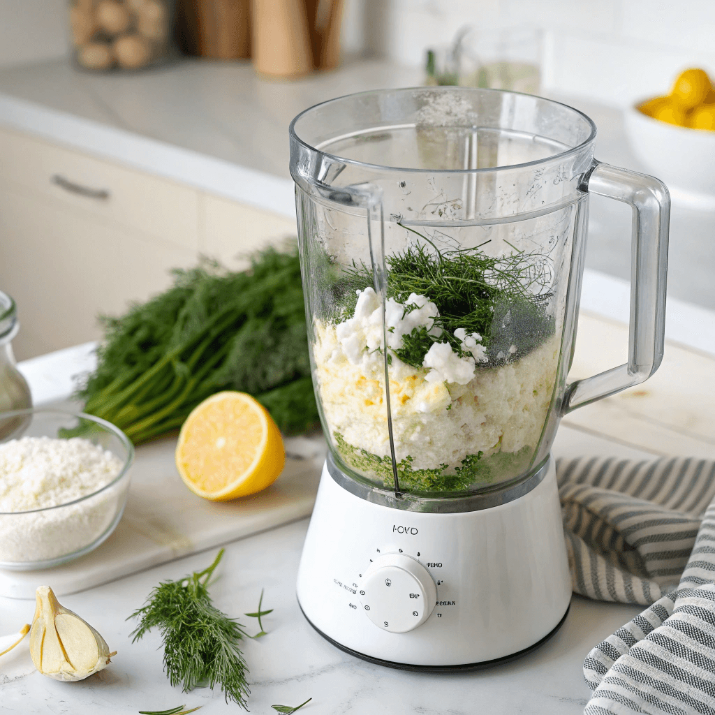 Cottage Cheese Ranch Dip: The Healthy Homemade Favorite My Family Loves 7 Blending cottage cheese and herbs to make ranch dip