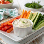 Cottage Cheese Ranch Dip: The Healthy Homemade Favorite My Family Loves 5 Cottage cheese ranch dip served with vegetables
