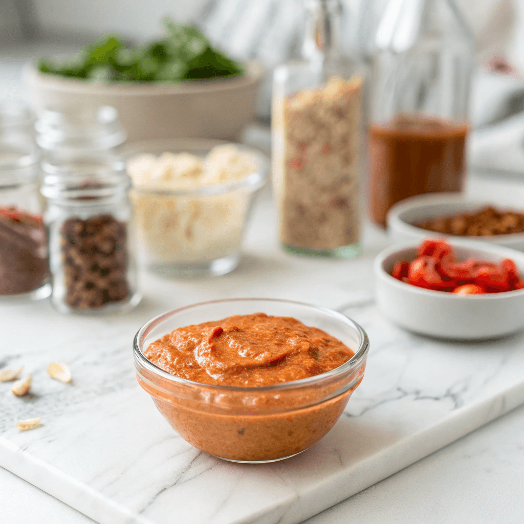 Roasted Red Pepper Alfredo Sauce That’s Creamy, Bold, and Ready Fast 8 Roasted red pepper alfredo sauce with ingredients