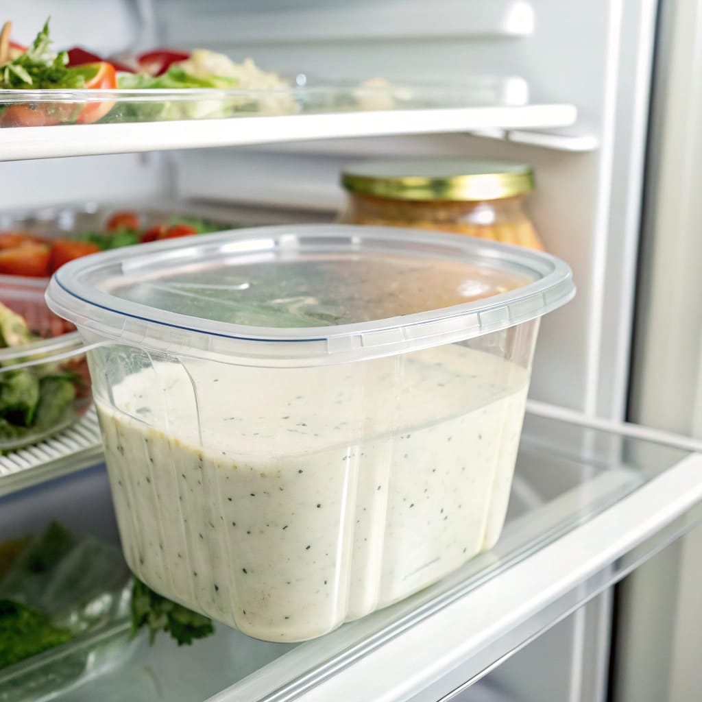 How to Make Homestyle Ranch at Home (Better Than Store-Bought!) 8 Storing homestyle ranch in airtight container