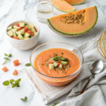 Cantaloupe Gazpacho 6 cantaloupe gazpacho recipe card layout