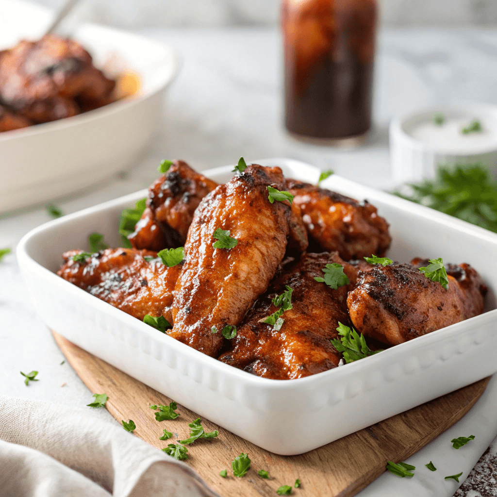 Hot Honey BBQ Sauce – Easy Sweet & Spicy Recipe You’ll Love 11 Grilled chicken wings with hot honey BBQ sauce