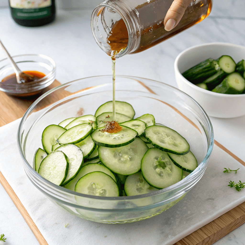 Steps to make namasu cucumber at home