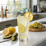Pickle Lemonade Recipe 7 pickle lemonade recipe card layout on marble