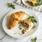Sausage Cream Cheese Crescents – Irresistible 3-Ingredient Snack You’ll Make Again and Again 6 Sliced crescent roll with sausage and cream cheese filling