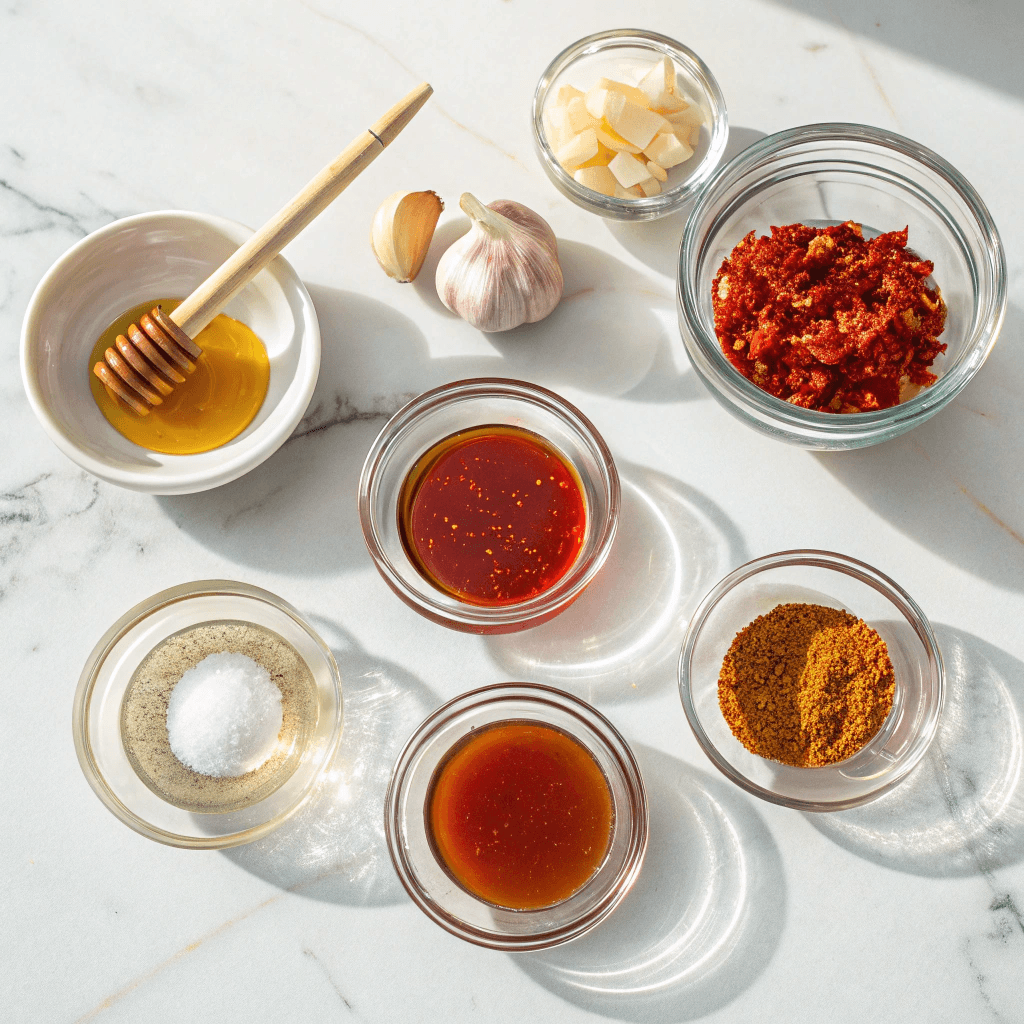 Spicy Honey Sauce for Chicken Recipe – Sweet Heat That Sticks to Every Bite! 7 Ingredients for spicy honey sauce for chicken