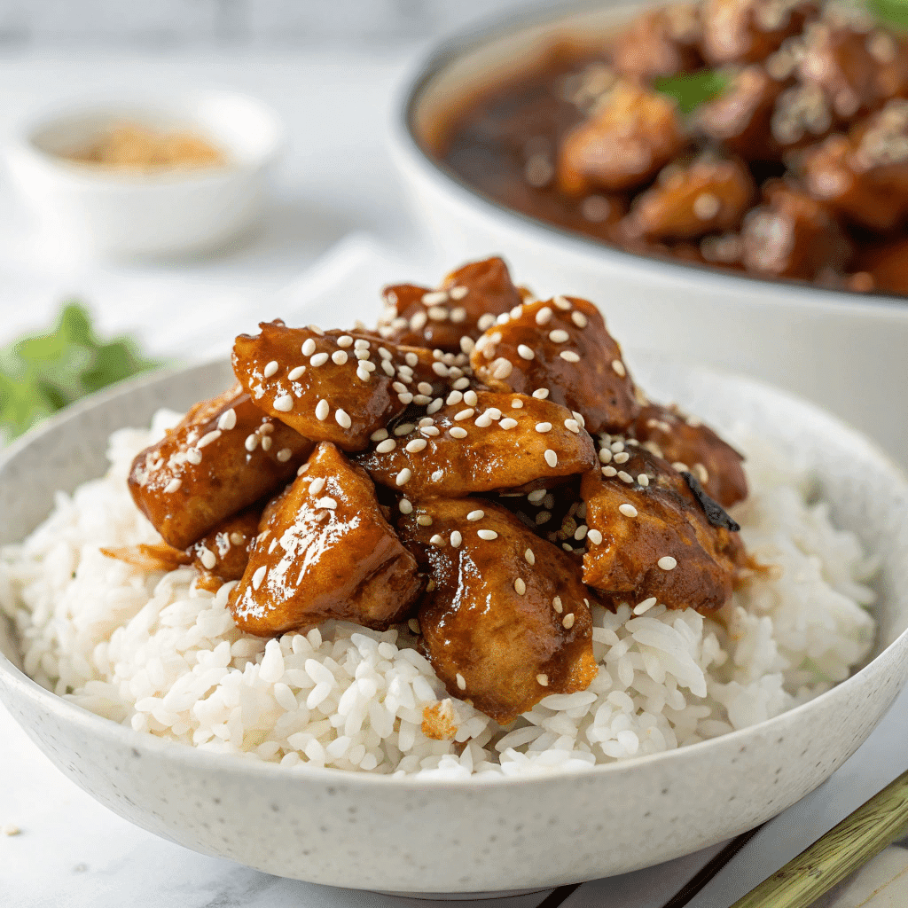 Sarku Chicken Teriyaki 12 final close-up of Sarku teriyaki chicken recap image