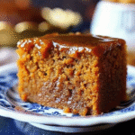 Amish Applesauce Cake Recipe 7 Whole and sliced Amish applesauce cake on a cooling rack