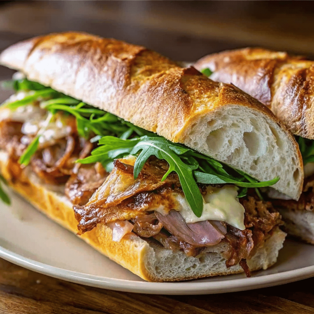 Buona beef tuna genovese copycat recipe sandwich on ciabatta with herbs