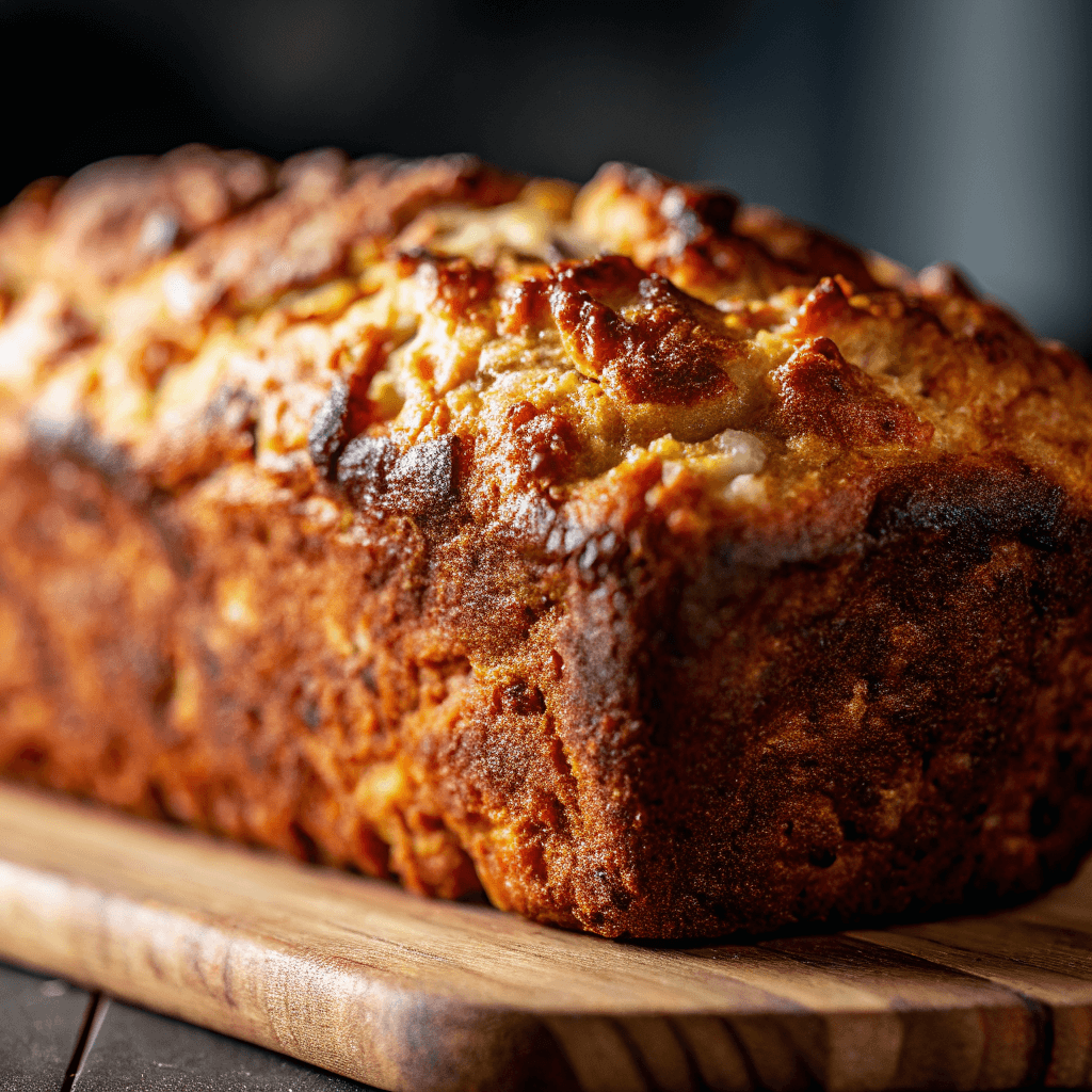 Cottage Cheese Banana Bread 10 Recipe card featuring cottage cheese banana bread loaf and notes