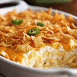 Dolly Parton 5-Ingredient Casserole Recipe 7 Dolly Parton casserole with handwritten recipe card