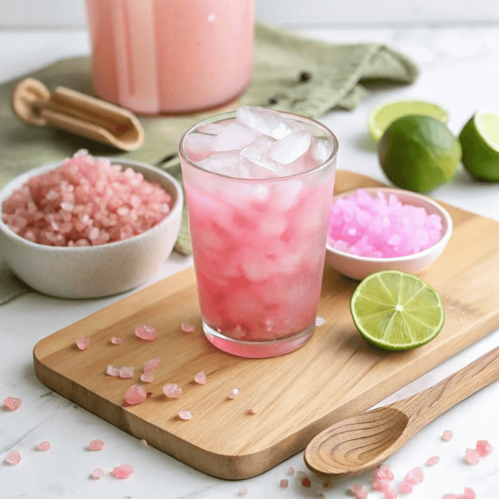 Japanese Pink Salt and Ice Recipe 9 How to make Japanese pink salt and ice recipe