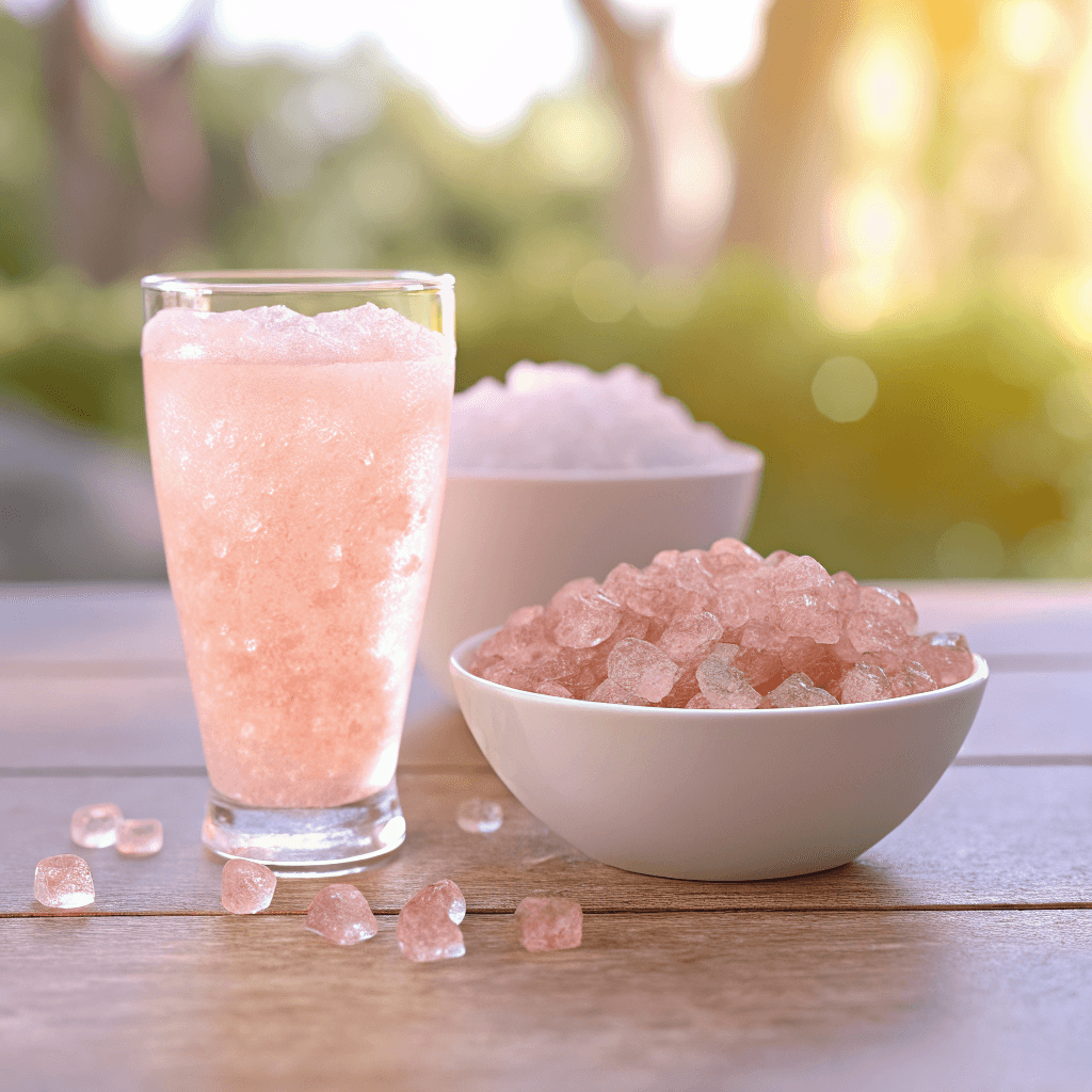 Japanese Pink Salt Diet Recipe 11 served japanese pink salt diet drink with lemon and salad