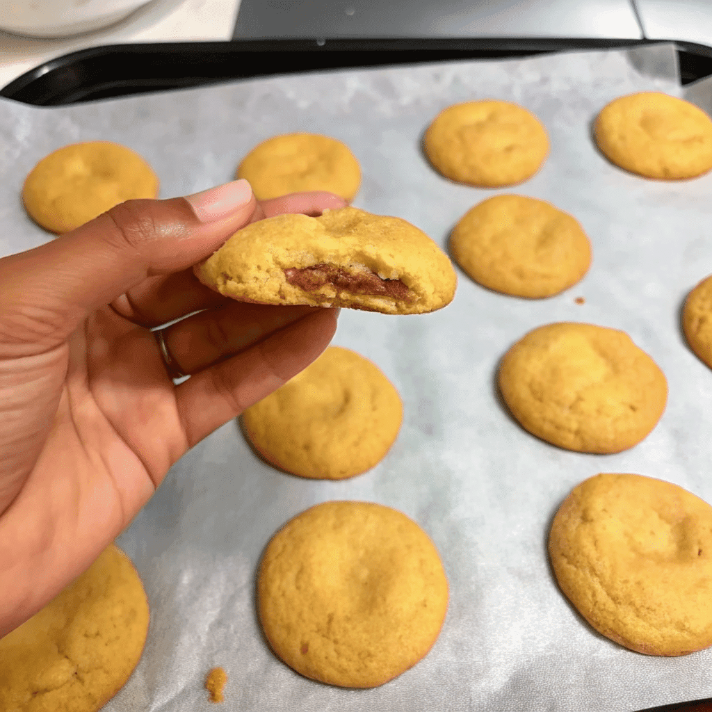 Mildred Ricke Cookies Recipe 9 Scooping Mildred Ricke cookie dough onto baking sheet