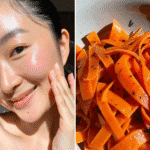 Retinol Carrot Salad 7 Printable recipe card with retinol carrot salad and ingredients